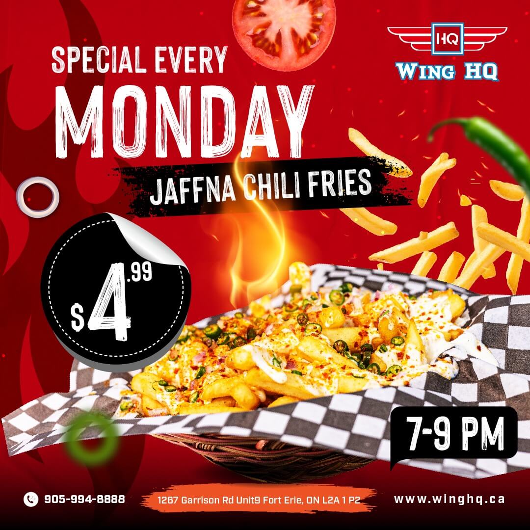 Wing HQ Special Every Monday